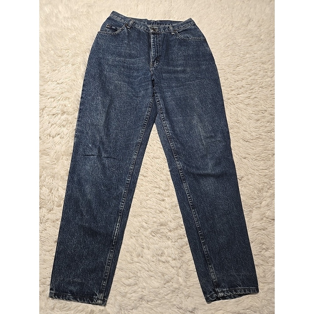 Vintage Lee Jeans Women's 14M Tapered Leg Made USA Denim Mom Pants 80s‎ 90s